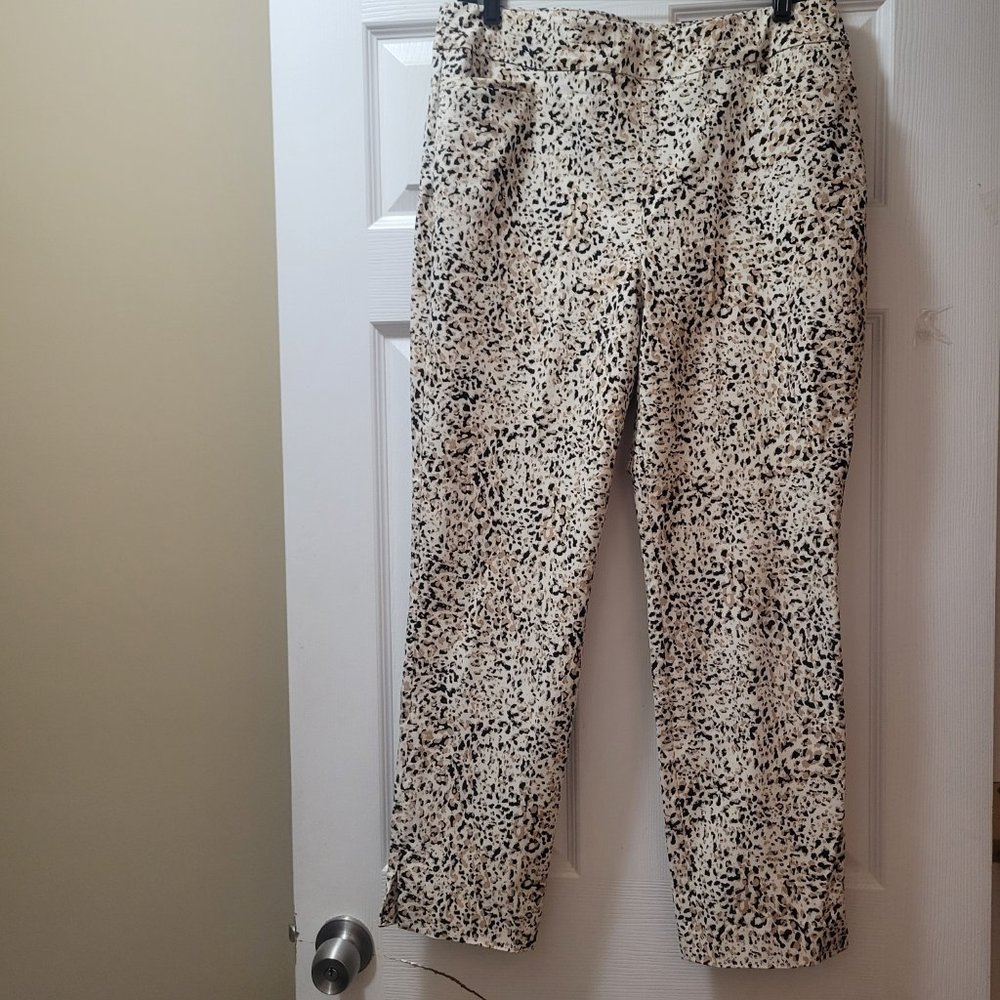 Chico's Brigitte Basic Slip Ankle slacks/Pants with elastic waist band, Size 15R